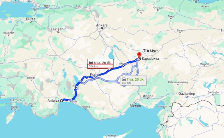 Cappadocia to Antalya Transfer | private transfer from cappadocia to antalya