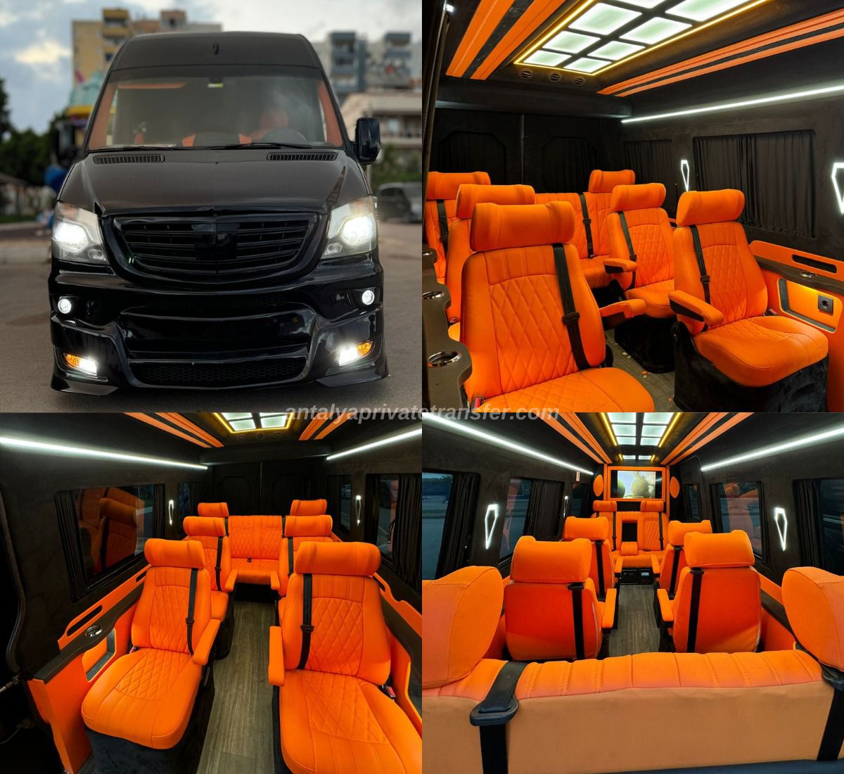 Antalya private transfer Mercedes sprinter 10-11 person and 16 person