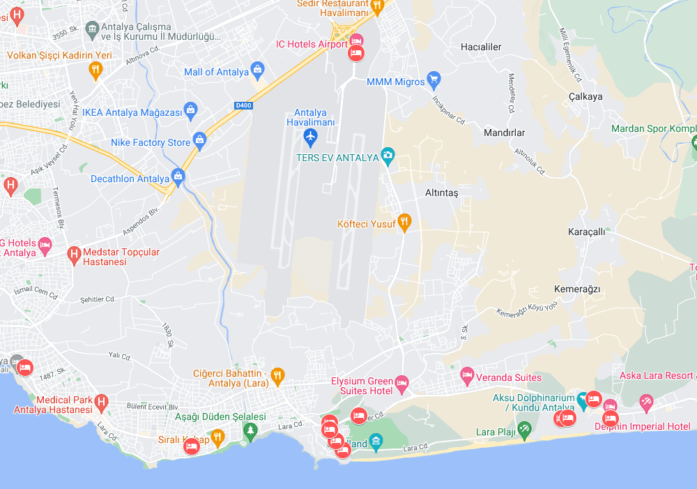 Hotel Antalya Flughafen​ - Entdecken Sie 12 Hotels in der Nähe des Flughafens